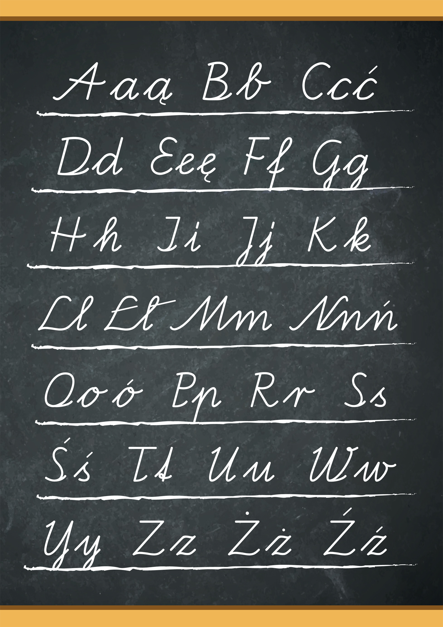 plakat alfabet dla dzieci